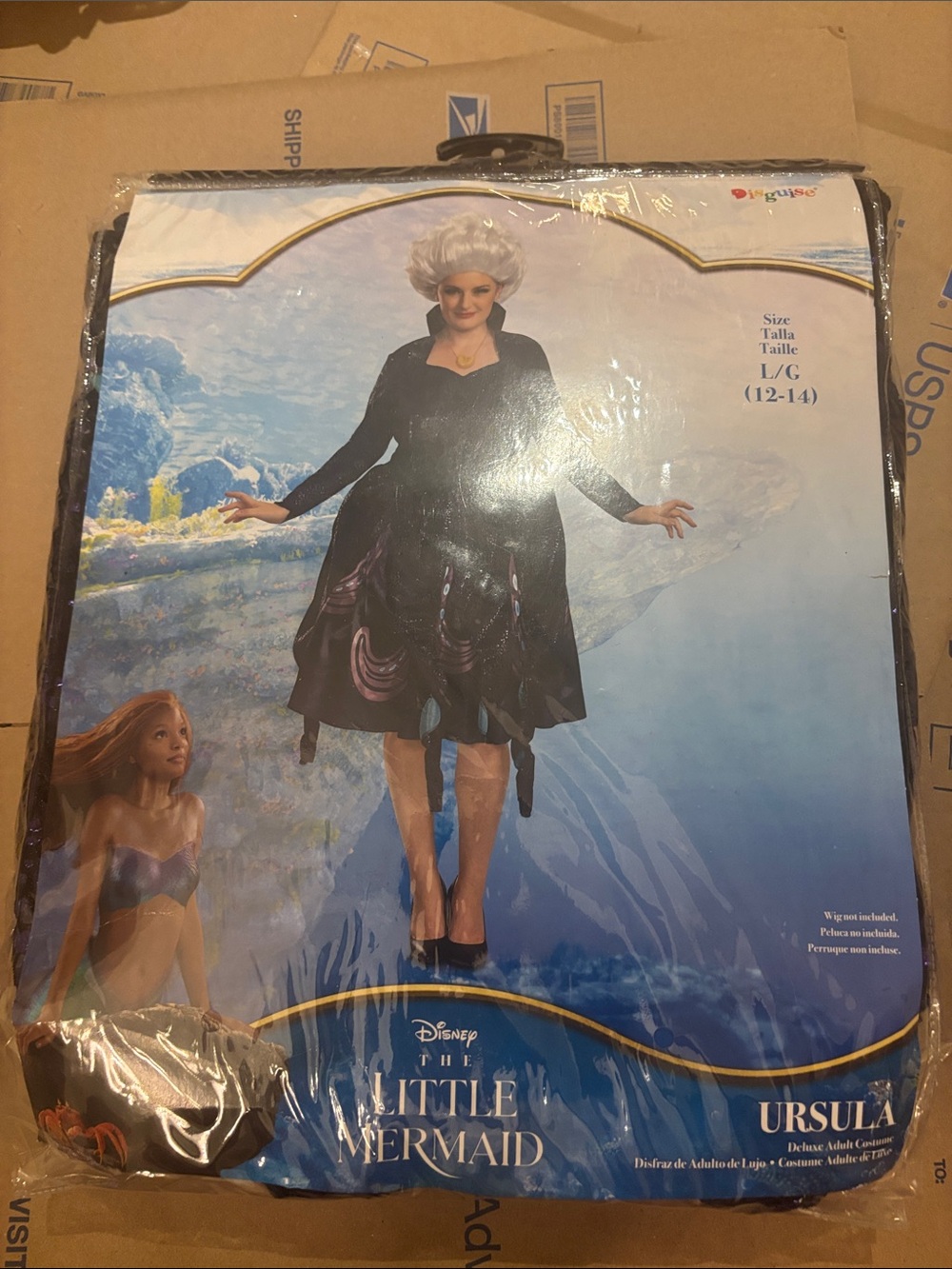 NWT Disney Ursula Black Long-Sleeve Costume Dress